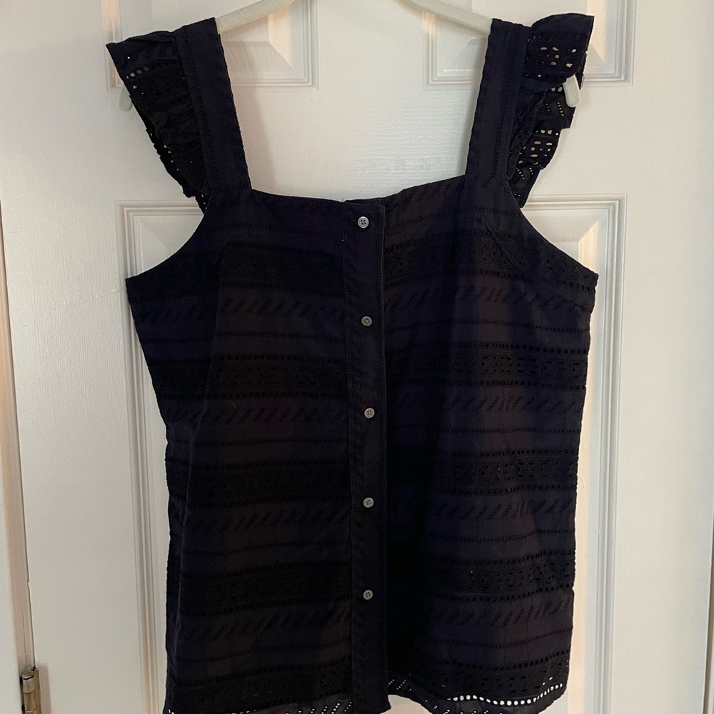 LOFT eyelet blouse
